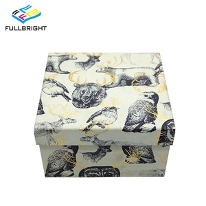 Personalizado de impresión Floral Rosa flor Zapatos Ropa regalo tapa y la Base de la caja de papel con impresión de logotipo - Product Image 6