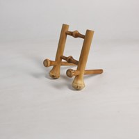 Présentoir en bambou Qiong de qualité supérieure en gros, accessoires professionnels de style Zen pour salons de thé, hôtels et boutiques