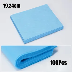 100 Piezas de Papel Filtro Desechable para Colector de Polvo de Uñas, Papel Filtro No Tejido Rosa/Azul/Blanco para Máquina de Manicura - Product Image 5
