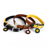 Collana personalizzata piccola per cani da compagnia con targa di lusso collare di sicurezza in morbida pelle con accessori di fascino