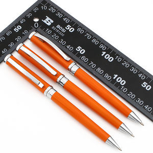 Bolígrafo Metálico Promocional Naranja con Logotipo Personalizado - Product Image 6