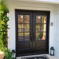 Porte de sécurité en acier antivol insonorisée |   Acier laminé à froid Garantie de 5 ans |   Extérieur moderne, commercial, sur mesure, Evereco