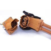 Harnais de câblage automobile série HVIL, connecteur haute tension 50 mm, 200A/250A, matériau PA66, connexion à emboîtement, connecteur automobile 2 broches