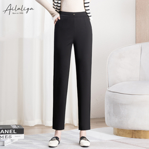 <span class=keywords><strong>Pantaloni</strong></span> da Donna Formali OEM all'Ingrosso, <span class=keywords><strong>Vita</strong></span> <span class=keywords><strong>Alta</strong></span>, Vestibilità Slim, Dettaglio <span class=keywords><strong>Bottoni</strong></span> Metallici, <span class=keywords><strong>Pantaloni</strong></span> <span class=keywords><strong>a</strong></span> Sigaretta Skinny <span class=keywords><strong>Neri</strong></span> - Product Image 1