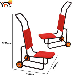 Hotel Dineren Banket Stoel Transport Voertuig Sleep Voertuig Handkar 2 Wiel Bagage Banket Stoel Verhuizer Transporter - Product Image 3