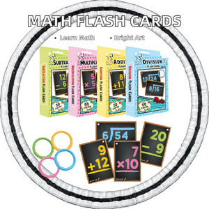 Tarjetas de Matemáticas para Niños de Primaria, Herramienta de Educación Temprana para Operaciones Aritméticas Básicas: Sumar y Restar, Hechas de Papel - Product Image 3