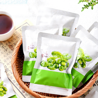 Mélange de Haricots Verts et de Pois au Goût d'Ail Rôti, Snack Sain à Base de Protéines Végétales, Haricots Fava Croustillants