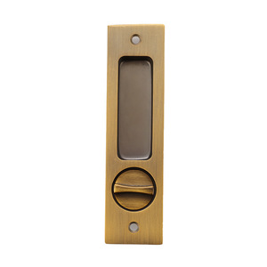 Poignée de verrouillage de porte coulissante en acier inoxydable, installation encastrée avec clé, poignée à ressort encastrée, usage général - Product Image 3