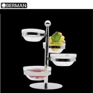 Vendita calda attrezzature da <span class=keywords><strong>cucina</strong></span> frutta ciotole del basamento del metallo cremagliera buffet riser <span class=keywords><strong>per</strong></span> la vendita - Product Image 5