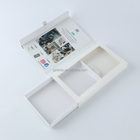 Boîte d'emballage en papier de carton de luxe de qualité supérieure noire en gros pour les produits électroniques et les téléphones portables Impression sur feuille d'or de logo personnalisé