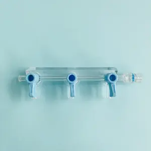 Tianck Medical ce iso disposable clinical cardiology supplies 500 psi 2 ports 3 ports manifold