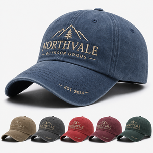 Casquettes de camionneur en coton personnalisées avec dos en maille, ajustables, avec patch logo pour le travail en extérieur - Product Image 1