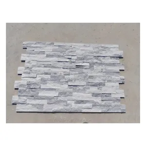 Cloud Grey Natural Slate Stone Veneer Tile Rustic Style Rectangle Wall Stone for Outdoor Hotels Villas Office Buildings Parks