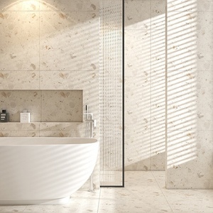 Azulejo <span class=keywords><strong>de</strong></span> <span class=keywords><strong>terrazo</strong></span> <span class=keywords><strong>de</strong></span> grano grande para suelo <span class=keywords><strong>de</strong></span> baño, azulejo antideslizante para sala <span class=keywords><strong>de</strong></span> estar, proyecto <span class=keywords><strong>de</strong></span> azulejo antiguo, color Beige, 600x600 - Product Image 5