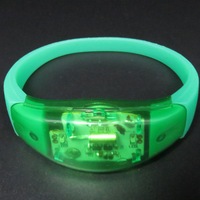 Vente chaude Bar Mariage Ambiance Festive Célébration Vibration Activée Par La Voix Clignotant LED Bracelet De Haute Qualité