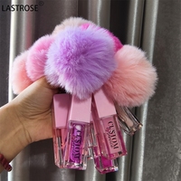 Gloss à Lèvres Hydratant en Gros 45 Couleurs Grande Brosse Huile à Lèvres Marque Privée avec Pompon Huile Repulpante Maquillage Changeante de Couleur
