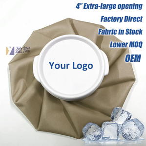 Ice Pack for Injuries Reusable, Ice Bags Hot Water Bag for Hot & Cold Therapy and Pain Relief, Breathable Ice Bag TPU Tan