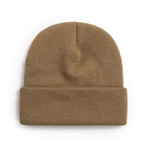 Bonnet en tricot personnalisé brodé à revers pour marques de vêtements – Production en gros de bonnets d'hiver sous marque privée - Product Image 1