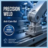 Sekrup Torx Pan Head Self-Drilling Baja Tahan Karat 304 M2-M6, Baut Tek Star Drive untuk Perakitan Lembaran Logam Presisi Tinggi