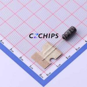 Condensateur électrolytique en aluminium à montage traversant NXA50V4.7M5*11 2.5TP, D5xL11mm 4.7uF 20% 50V 80mA-100kHz - Product Image 1