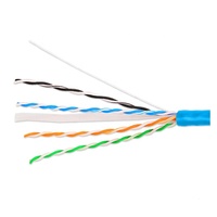 Cable de Red UTP Cat6 de 305 Metros (1000 Pies) RJ45 LAN con Cubierta de PVC Azul