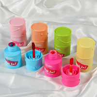 Logo personnalisé, 6 couleurs, maquillage minéral en gros, teinte à lèvres luxueuse au peptide, gloss à lèvres longue durée, imperméable, rouge à lèvres hautement pigmenté