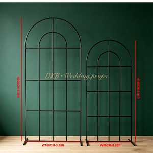 Arco de Metal Dorado Ajustable DKB para Bodas al Aire Libre, Decoración Elegante para Bodas con Arreglo Floral para Fondo de Fiesta - Product Image 2