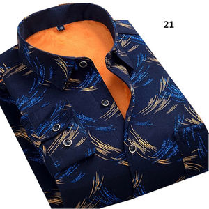 TKAN647 vente en gros hommes adolescents décontracté printemps à manches longues chaud en peluche flanelle chemises respirant Anti-rides écologique 100% - Product Image 3