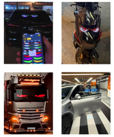 Vente chaude DIY Télécommande et App Control RGB Écran Flexible LED Devil Eyes Signe Affichage Panneau Matrice Numérique