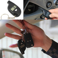 Outil de test de pression des pneus numérique, mini-jauge de pression des pneus avec écran LCD, outil d'inspection porte-clés, outil de réparation automobile, pièce automobile