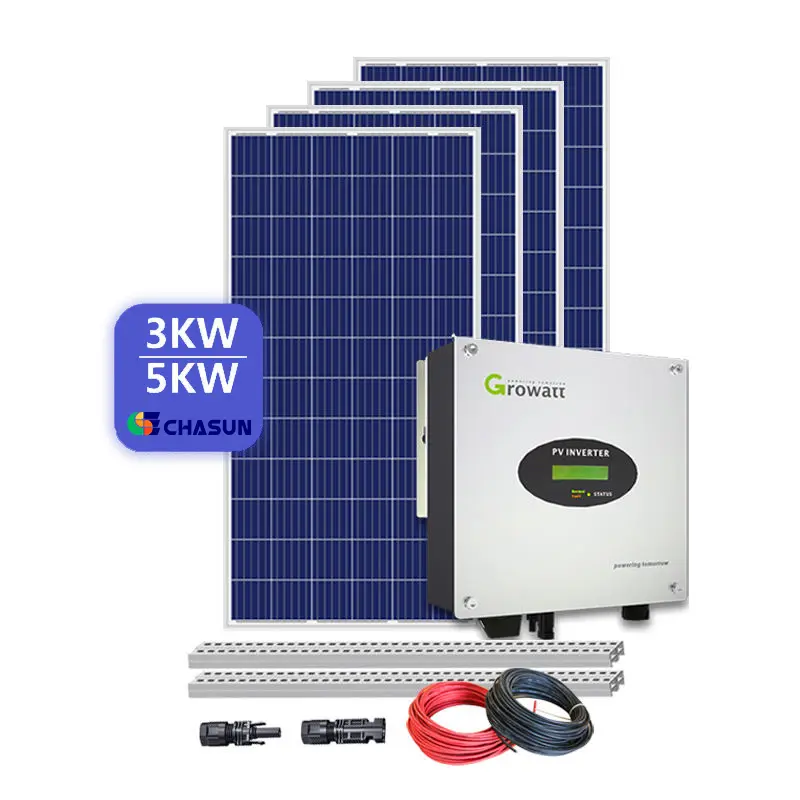 Быстрая установка жилой 3KW 5kw 15kw система солнечной энергии мини PV система 10 Kw с аккумулятором PV система полная