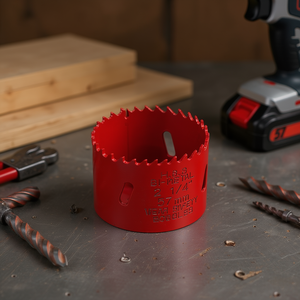 Sierra perforadora bimetálica de 2 1/4 pulgadas (57 mm) para cortar madera y metal - Product Image 3