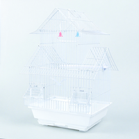 Nichoir en fil de fer de couleurs mélangées pour perroquets Pigeons Cage pliable en métal pour oiseaux adaptée aux mangeoires de bols d'alimentation