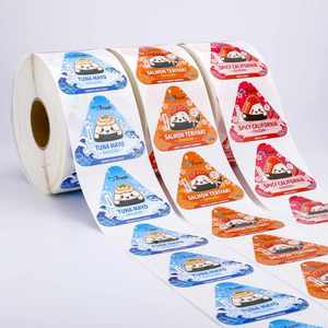 Etiquetas Personalizadas para Empaque de Sushi Onigiri, Pegatinas con Logotipo de Comida, Rollo de Etiquetas Autoadhesivas Impresas para Cajas y Bolsas de Comida para Llevar - Product Image 2