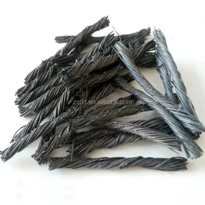 China produces high quality anti-cracking polypropylene PP twisted fiber for construction projects PP twisted fiber