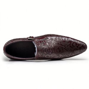 New Autumn Business Style Men's <b>Shoes</b> Featuring Engraved <b>Decorations</b> Closed Toe Anti-Slip Lightweight - Product Image 6