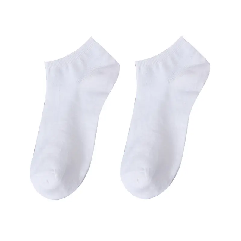 Palestra Unisex Custom Design Athletic Soliod Color Blank calzini bianchi calzini sportivi in cotone