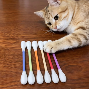 Jouets pour chats pratiques et ludiques, avec herbe à chat, tête de coton-tige <span class=keywords><strong>super</strong></span> grande, texture douce, pour usage intérieur, apaisant et nettoyant les dents - Product Image 2