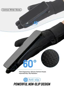 Calidad superior personalizado correr ciclismo al aire libre frío pantalla táctil calentamiento impermeable deportes de invierno guantes personalizar Logo al por mayor - Product Image 6