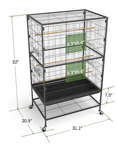Gabbia per Uccelli di Alta Qualità, Grande e Confortevole, Multifunzione con Porta di Riproduzione in Rete, Casa per Animali Domestici, Gabbia per Pappagalli - Product Image 4