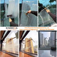 Nouveaux produits 2026 SINMEDA – Nouvelle machine portable de nettoyage de vitres et de surfaces en verre à pression d'air, à fixer à la ceinture, 4M 6M 9M