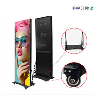 Écran d'affichage LED pliable intérieur/extérieur mobile de 640*1920 mm pour la publicité