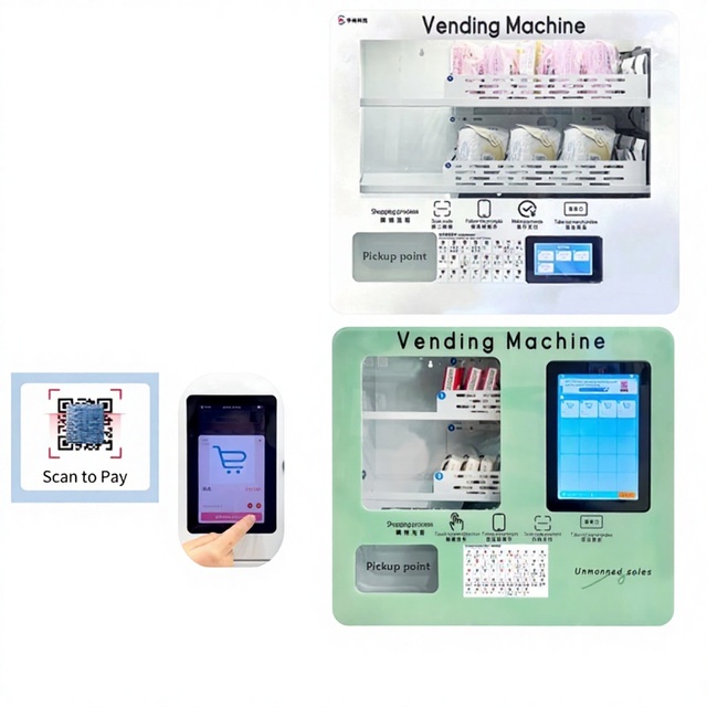 Foreign Trade Smart Vending Machines Export Overseas Unmanned Scan-Code Self-Service 21.5-inch 4.3-inch Touchscreen