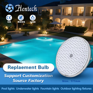 Hentech 100% nhựa đầy công suất cao 40W 12VAC <span class=keywords><strong>LED</strong></span> hồ bơi ánh sáng PAR56 tiêu chuẩn thay thế bóng đèn <span class=keywords><strong>IP68</strong></span> 3 năm bảo hành - Product Image 3