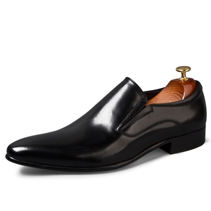 รองเท้าหนังแท้สำหรับผู้ชายรองเท้าทางการหัวแหลมสไตล์อังกฤษดีไซน์คลาสสิกหรูหรา - Product Image 5