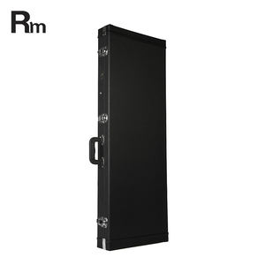 Étui rigide en cuir noir durable personnalisé pour <span class=keywords><strong>guitare</strong></span> <span class=keywords><strong>Fender</strong></span>, étui rigide carré en bois, sacs et étuis pour instruments - Product Image 2