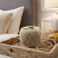 Fil de sisal doux non traité à usages multiples pour la production d'ornements d'art et de bricolage intérieur