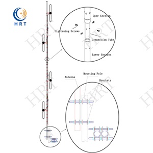 Antena de Comunicación Omnidireccional de Alta Ganancia VHF 134 ~ 173MHz 9dbi con Base de Acero Inoxidable <span class=keywords><strong>Hua</strong></span> <span class=keywords><strong>Rong</strong></span> Tong TQJ-150AH - Product Image 3