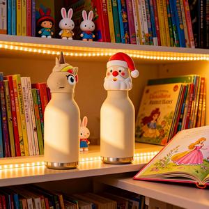 <span class=keywords><strong>กระติก</strong></span>น้ำสุญญากาศสแตนเลสลายการ์ตูนสัตว์น่ารัก 450 มล. ป้องกันการรั่วซึม สำหรับเด็กกลับไปโรงเรียน - Product Image 3