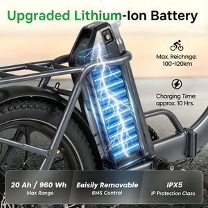 Vélo électrique pliable en stock UE, livraison gratuite, vélo de ville électrique, vélo électrique à pneus larges, vélo électrique hybride, fatbike électrique - Product Image 2